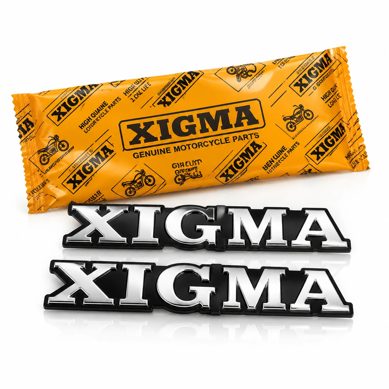 آرم روی باک موتور سیکلت زیگما (Xigma) اصلی مناسب برای هوندا بسته 2 عددی